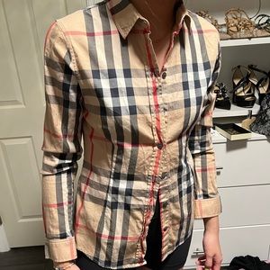 Burberry button up shirt